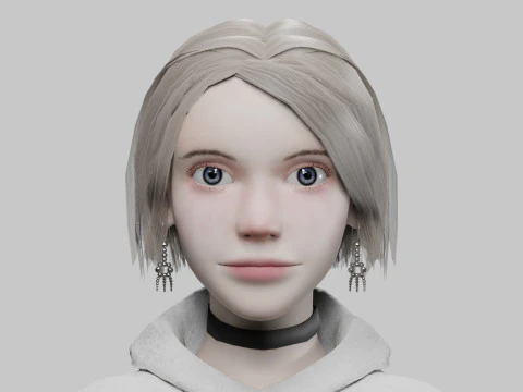 Sweet classic woman V30520 3D Model