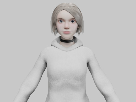 Sweet classic woman V30520 3D Model