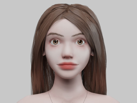 Sweet cute woman V34129 3D-Modell
