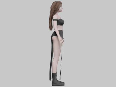 Sweet cute woman V34129 3D-Modell