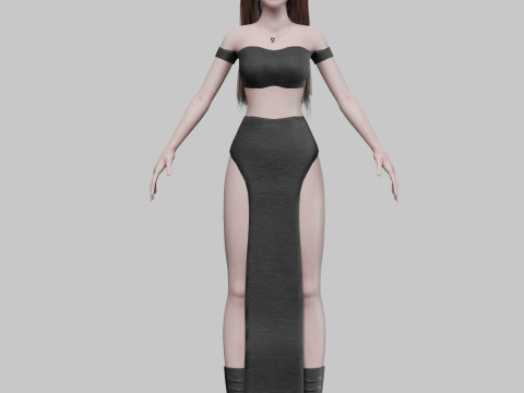 Sweet cute woman V34129 3D-Modell