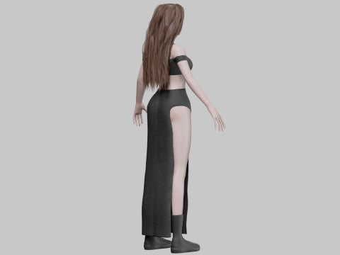 Sweet cute woman V34129 3D-Modell