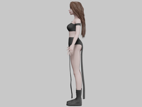 Sweet cute woman V34129 3D-Modell