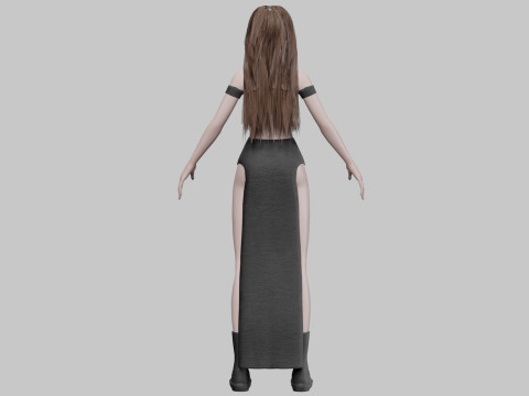 Sweet cute woman V34129 3D-Modell