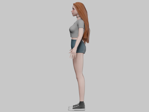 Sweet teen woman V35365 Modelo 3D