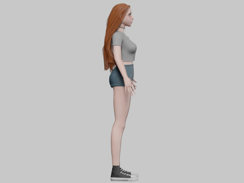 Sweet teen woman V35365 Modelo 3D