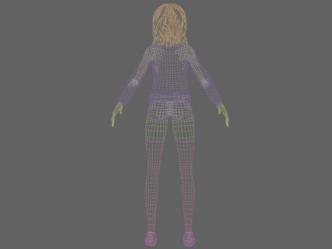 Sweet young woman V34451 3D Model