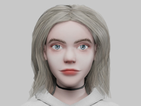 Sweet young woman V34451 3D Model
