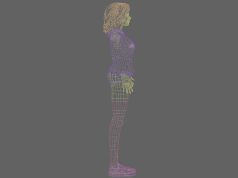 Sweet young woman V34451 3D Model
