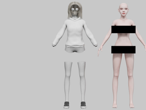 Sweet young woman V34451 3D Model