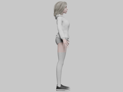 Sweet young woman V34451 3D Model