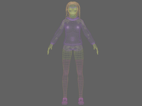 Sweet young woman V34451 3D Model