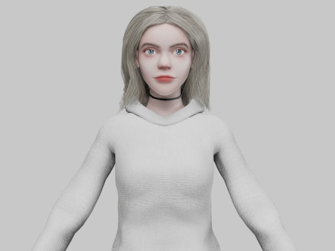 Sweet young woman V34451 3D Model