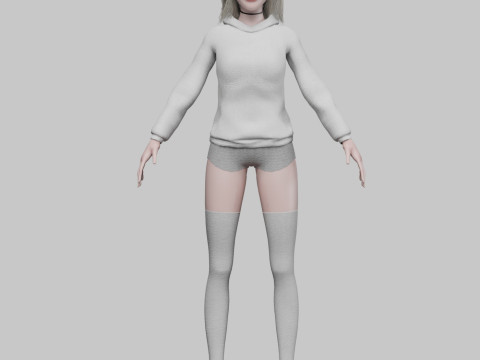 Sweet young woman V34451 3D Model