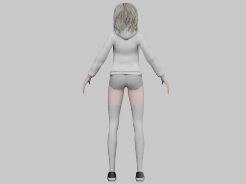 Sweet young woman V34451 3D Model