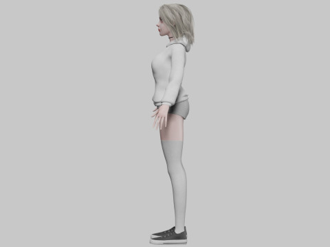 Sweet young woman V34451 3D Model