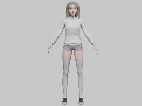 Sweet young woman V34451 3D Model