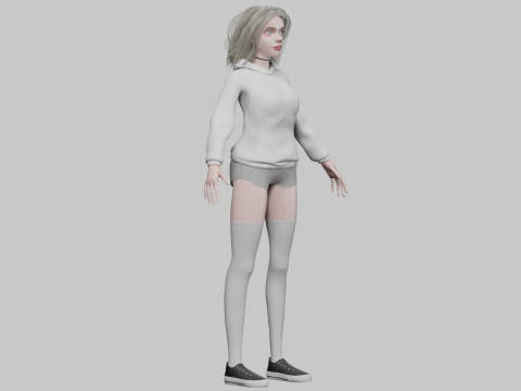 Sweet young woman V34451 3D Model