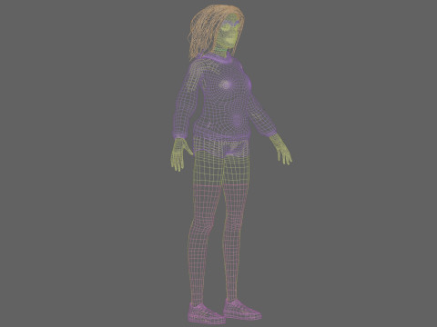 Sweet young woman V34451 3D Model