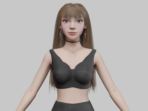 Teen sweet woman V35843 3D-Modell