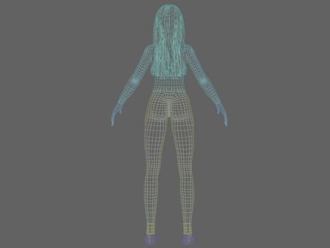 Young sweet woman V30225 3D Model