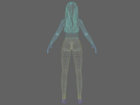 Young sweet woman V30225 3D Model
