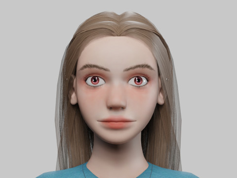 Young sweet woman V30225 3D Model