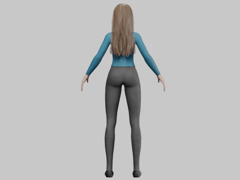 Young sweet woman V30225 3D Model