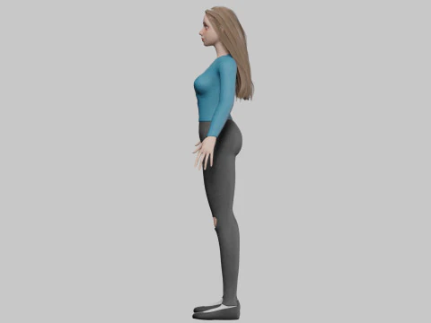 Young sweet woman V30225 3D Model