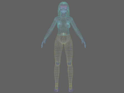 Young sweet woman V30225 3D Model