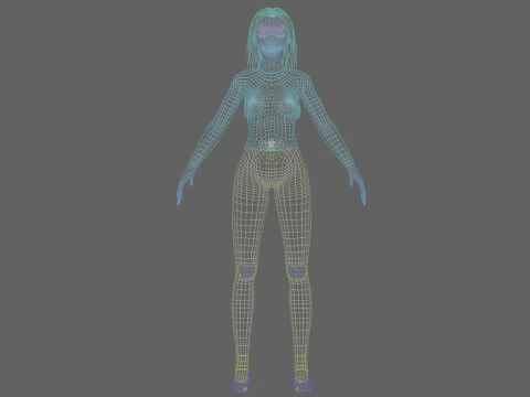 Young sweet woman V30225 3D Model