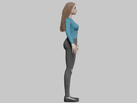 Young sweet woman V30225 3D Model