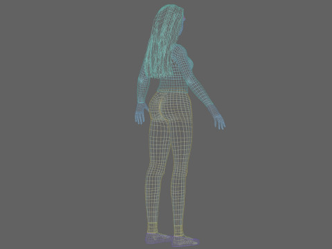 Young sweet woman V30225 3D Model