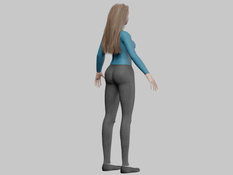 Young sweet woman V30225 3D Model