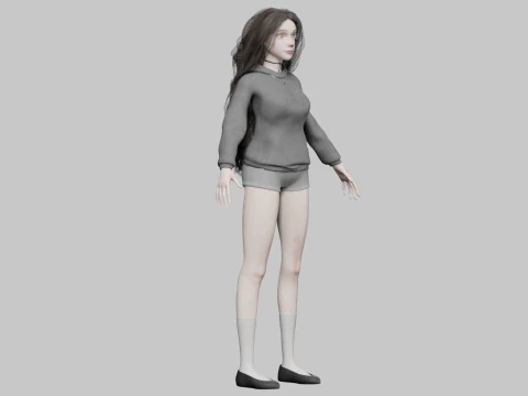 Basic classic woman V39050 3D Model