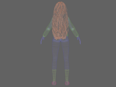 Basic classic woman V39050 Model 3D