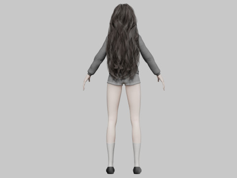 Basic classic woman V39050 Model 3D
