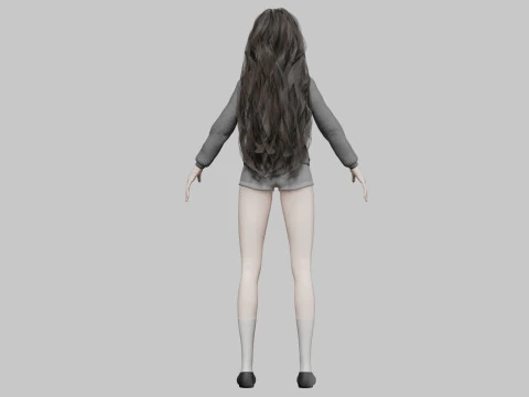 Basic classic woman V39050 3D Model