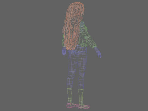 Basic classic woman V39050 Model 3D
