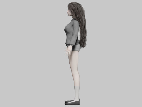Basic classic woman V39050 Model 3D