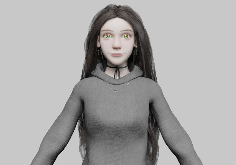 Basic classic woman V39050 Model 3D .c4d .max .obj .3ds .fbx .stl .blend