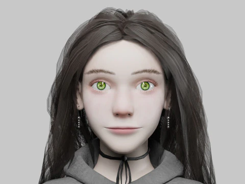 Basic classic woman V39050 3D Model