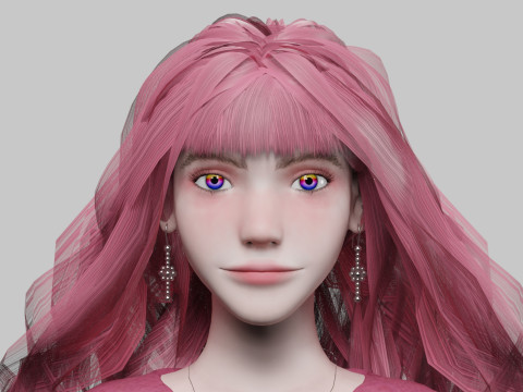 Basic cool woman V42055 3D Model