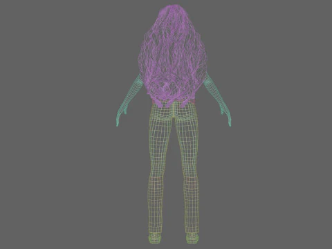 Basic cool woman V42055 3D Model