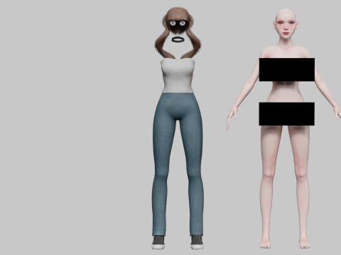 Basic Pretty Woman V26177 Model 3D