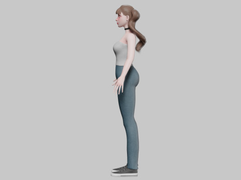 Basic Pretty Woman V26177 Model 3D
