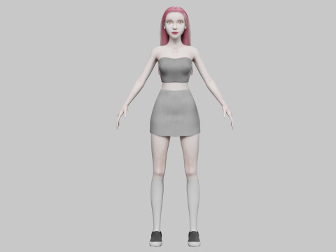 Basic Standard woman V28250 3D 模型