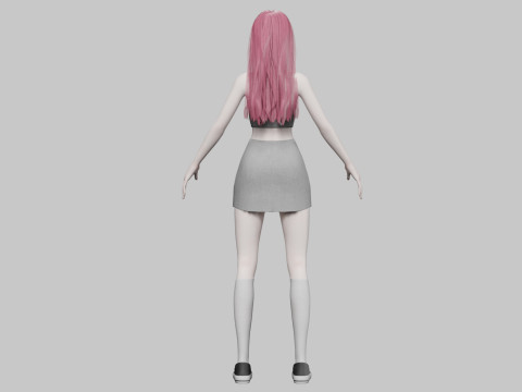 Basic Standard woman V28250 3D 模型