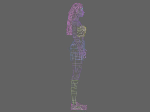 Basic Standard woman V28250 3D 模型