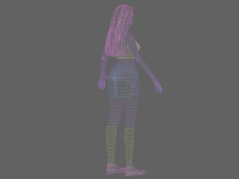 Basic Standard woman V28250 3D 模型